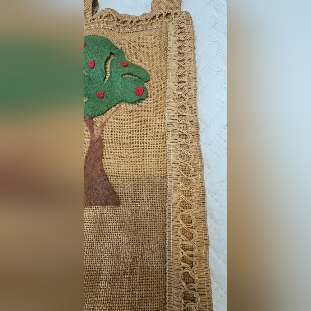 Wall Hanging Tapestry Handmade in Burlap Western Dancing design - Picture 6 of 7
